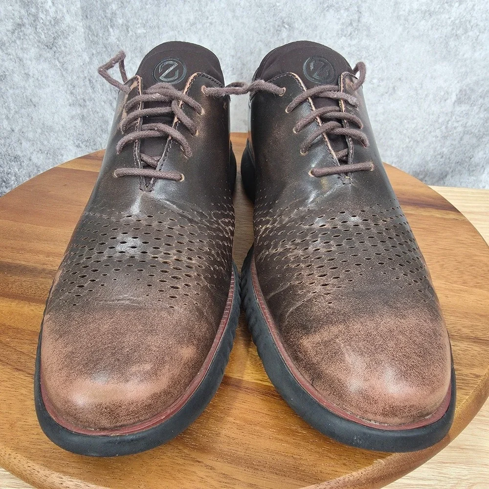 Cole Haan Zerogrand Oxford Shoes‎ Mens 11.5 M Brown Laser Wingtip Derby C37086